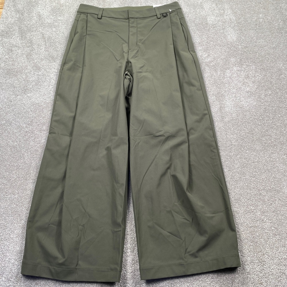Nike 24.7 Dri-FIT Pants Mens 32 Olive Green Wide Leg Training IF2123-325